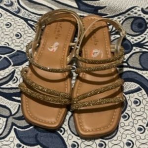 rose gold Sandals size 10